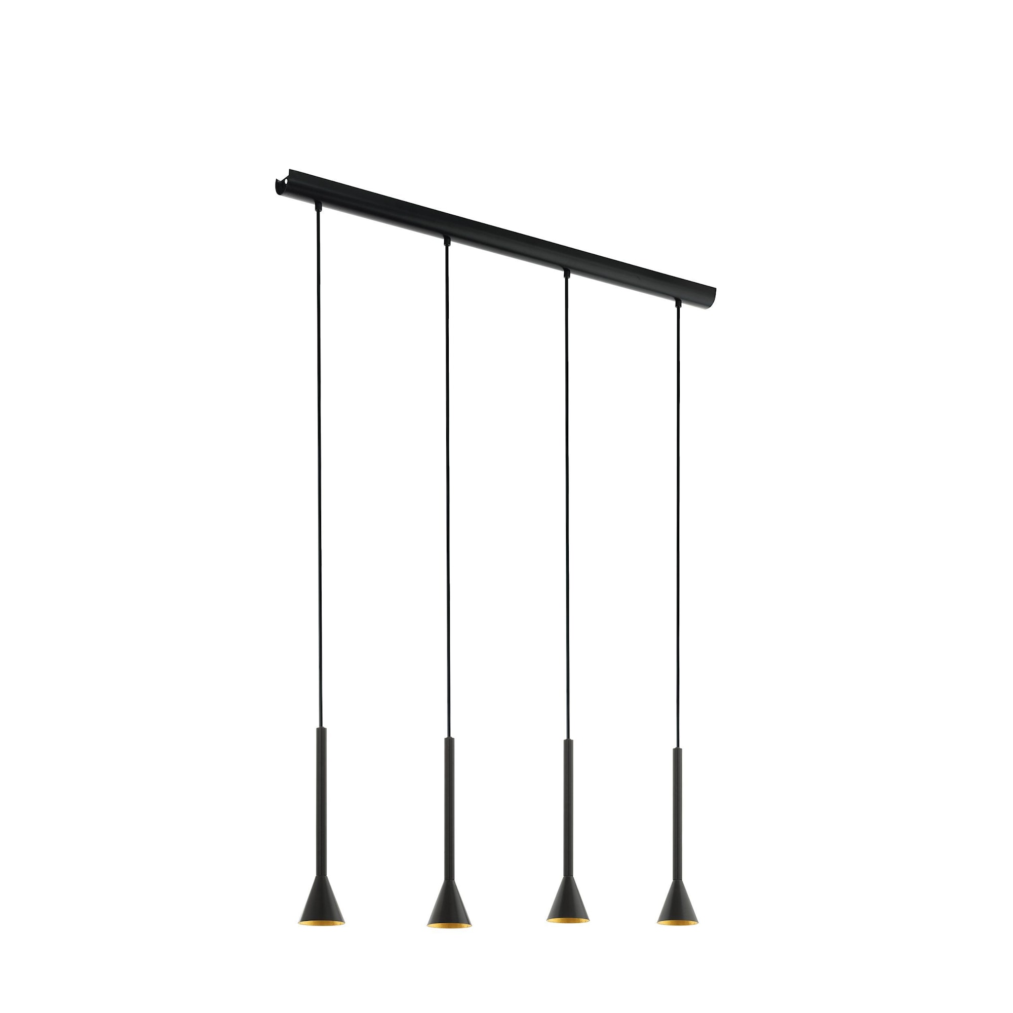 Eglo Cortaderas langbordspendel i sort/guld 3-trins dæmp GU10 L1130 mm