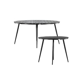 Venture Design Break spisebord i sort alu/sort aintwood Ø90