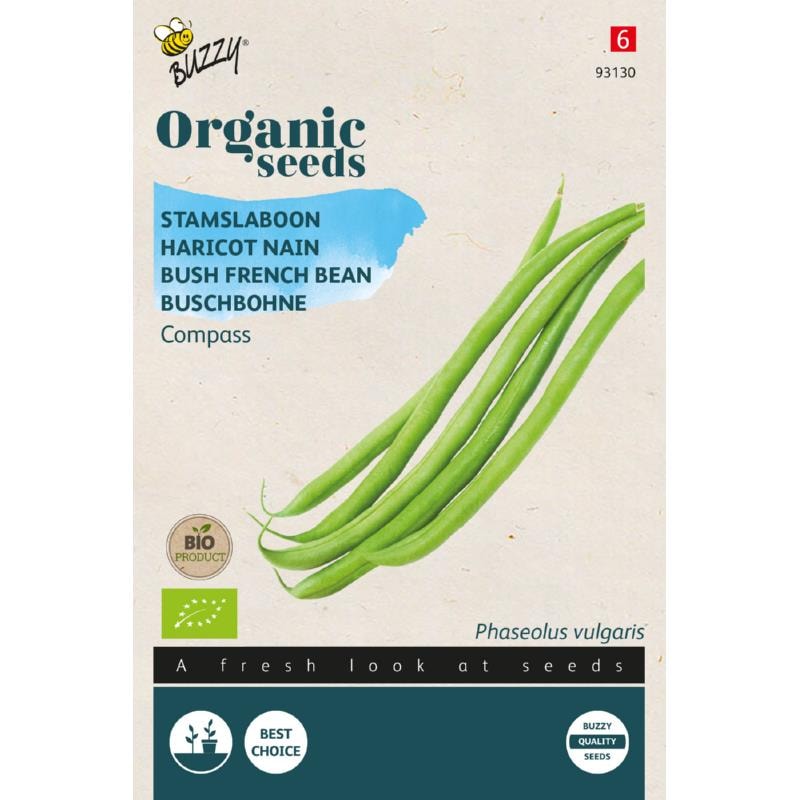 Buzzy Organic buskbønne Compass økologiske frø