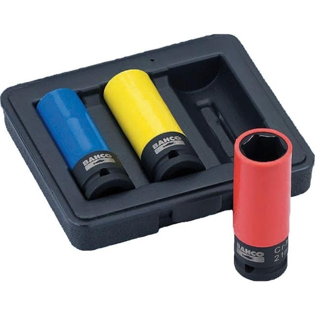 Bahco slagtoppe til alufælge 3 dele 17-19-21 mm