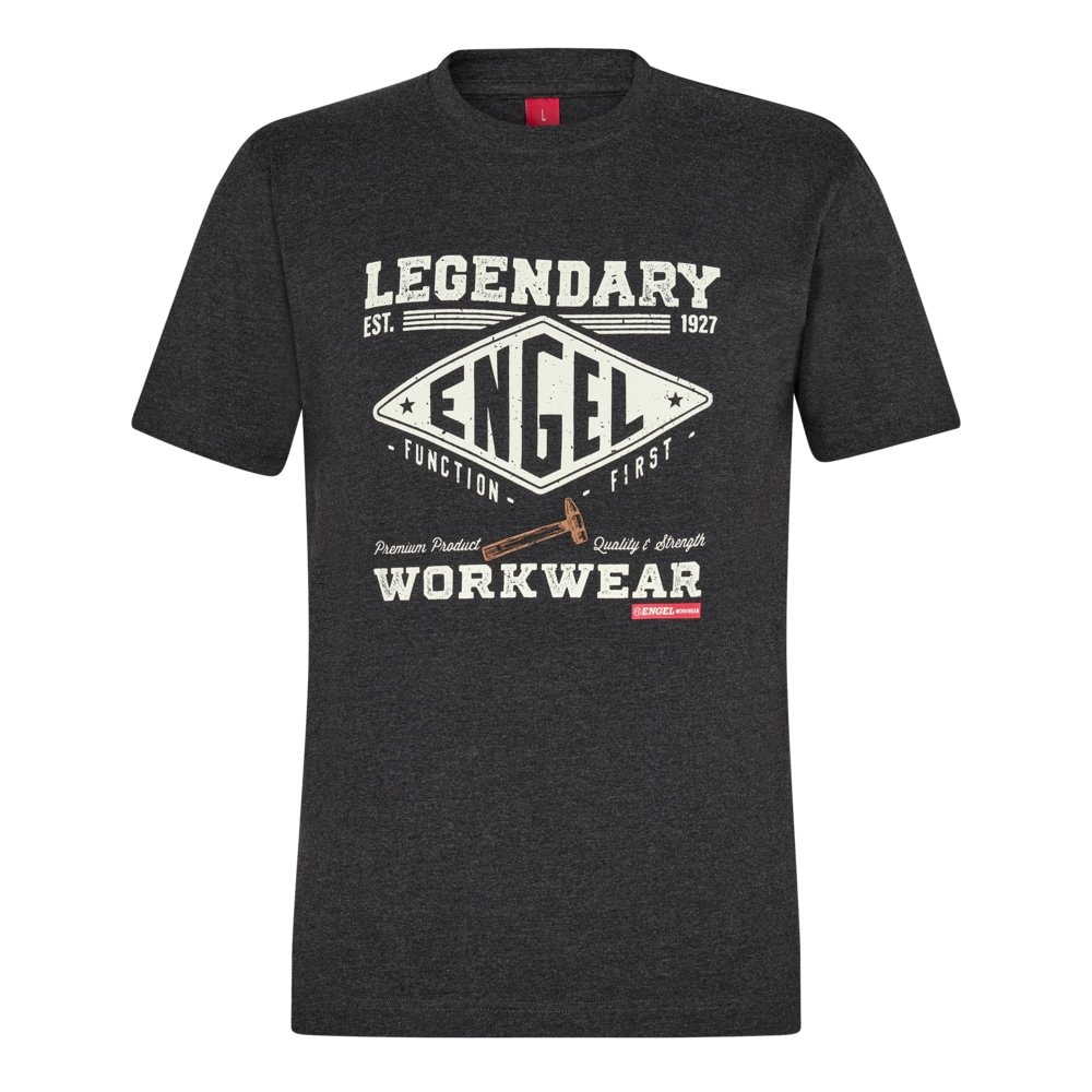 Engel Extend t-shirt dark grey melange