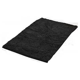 Soft bademåtte i sort 50 x 85 cm
