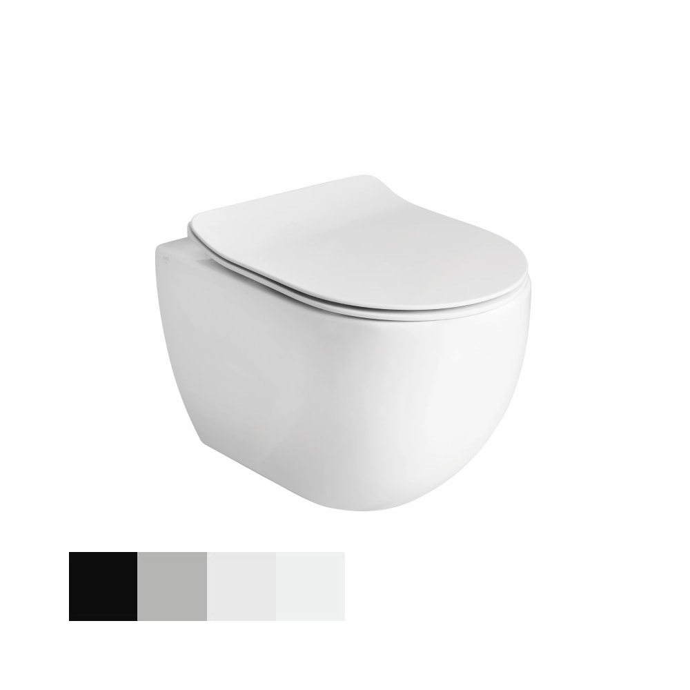 Lavabo Glomp Mini Rimless væghængt toilet i matsort