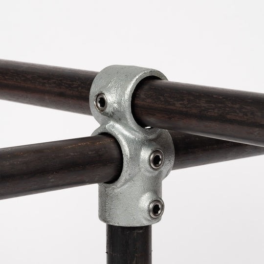 Clarrods Clamps CL165 overkryds med kort t-stykke Ø48,3 mm