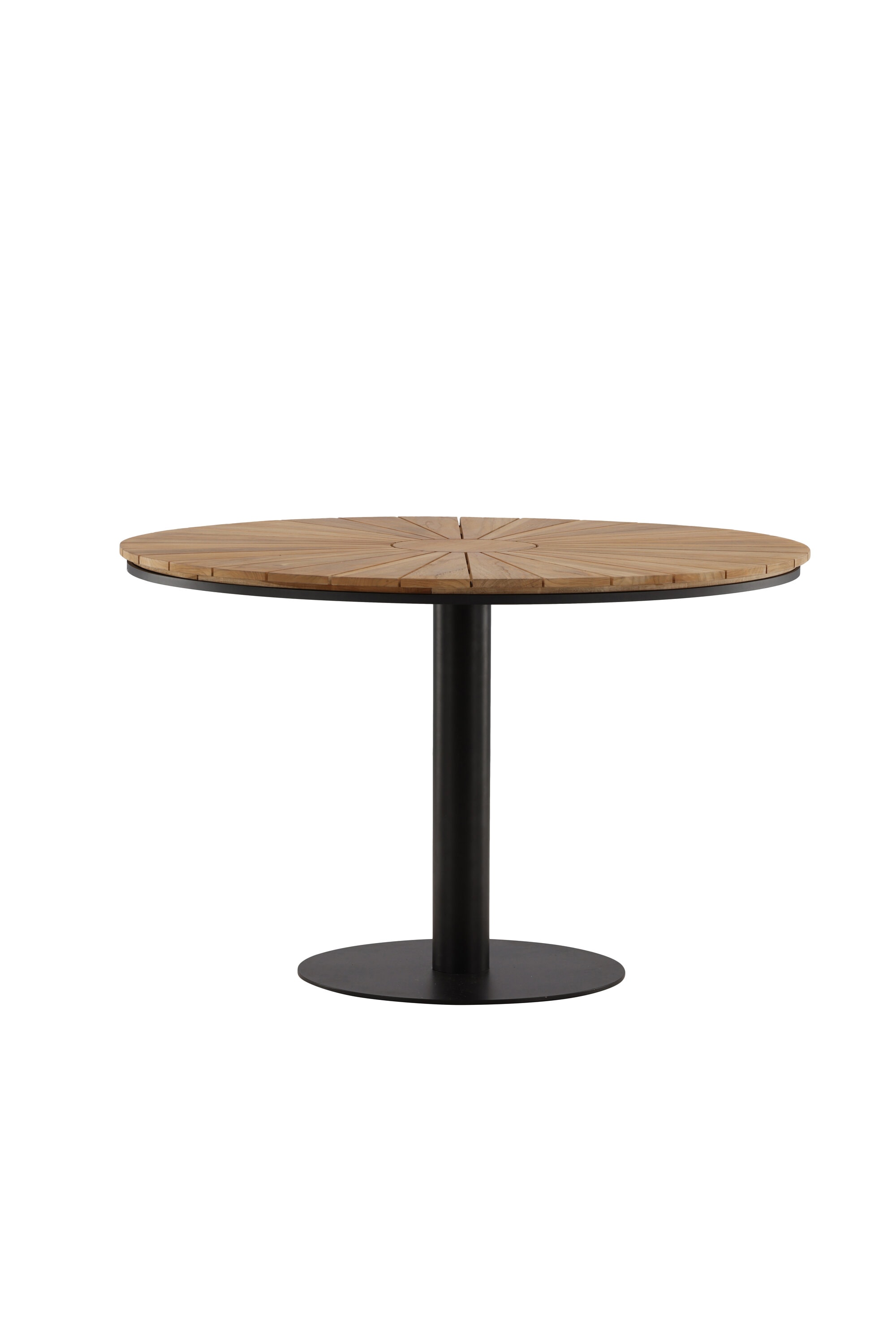 Venture Design Croft havebord i teak/sort Ø120 cm
