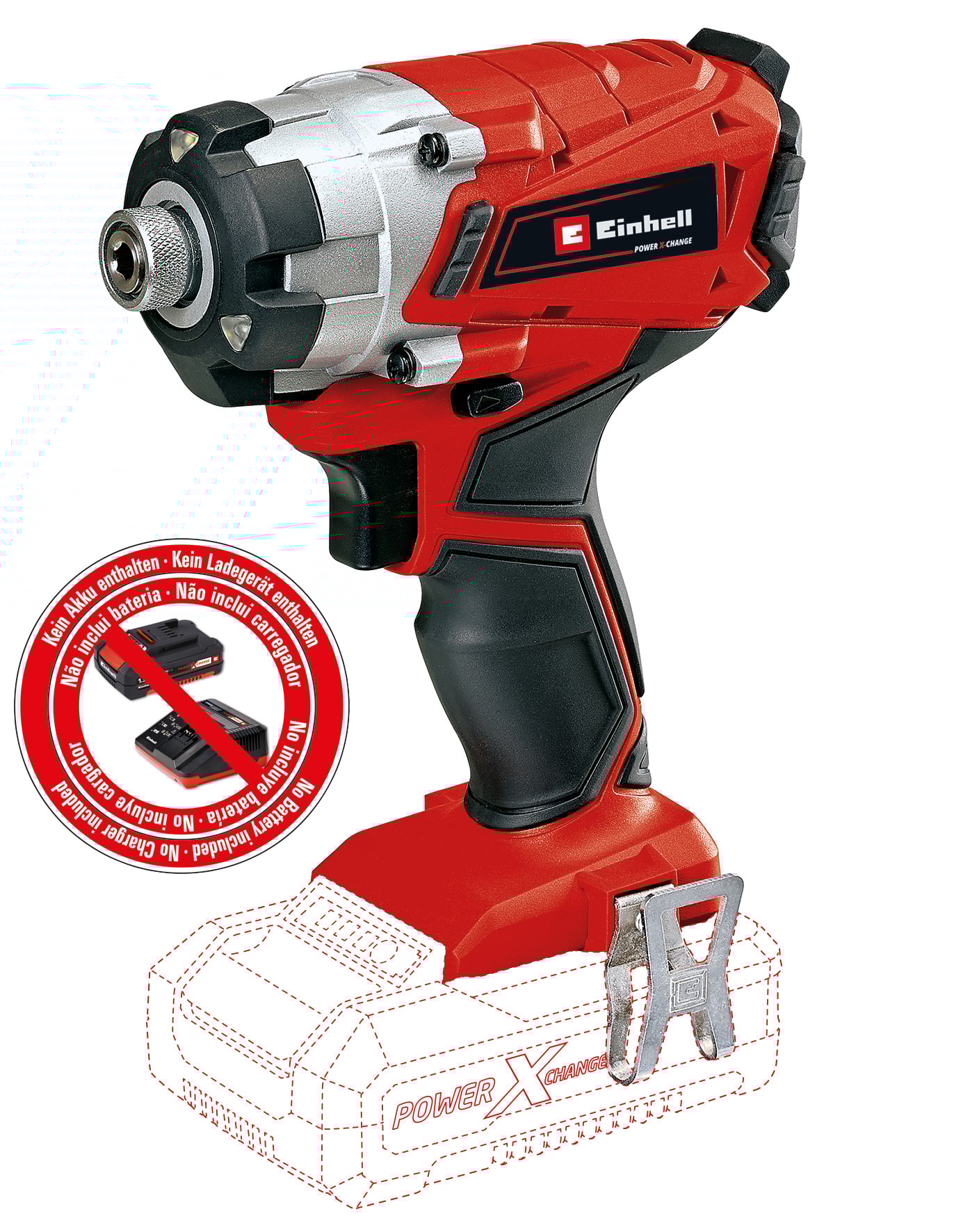 Einhell TE-CI 18/1 18V Li slagnøgle uden batteri og lader