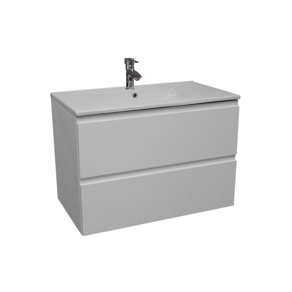 Milobad Reno badmiljø hvid højglans 2 skuffer 60 cm