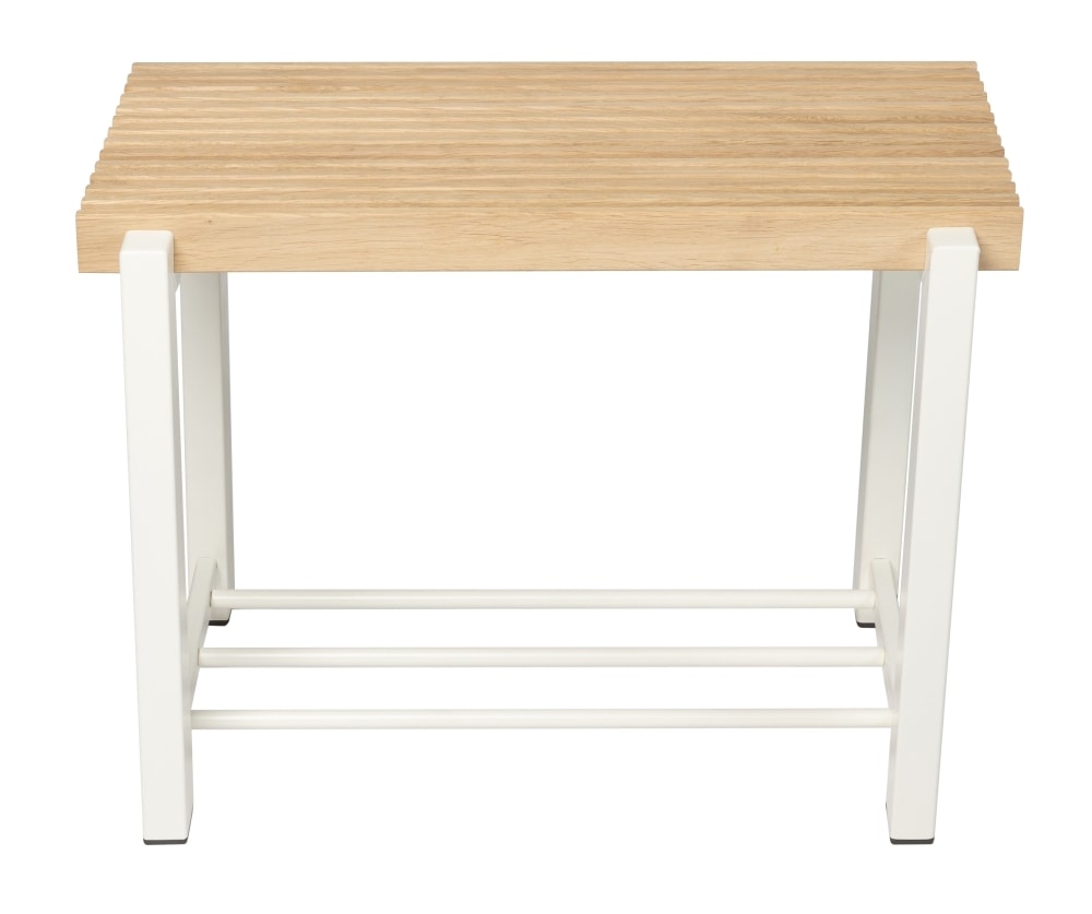 Lastein by Hoigaard Norline bænk sort/rustfri 44 x 36 x 140 cm