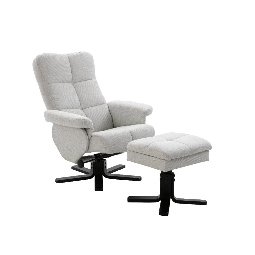 Venture Design Sven lænestol i grå med skammel