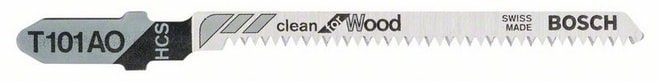 Bosch stiksavklinge T101AO til træ 83 mm 5 stk.