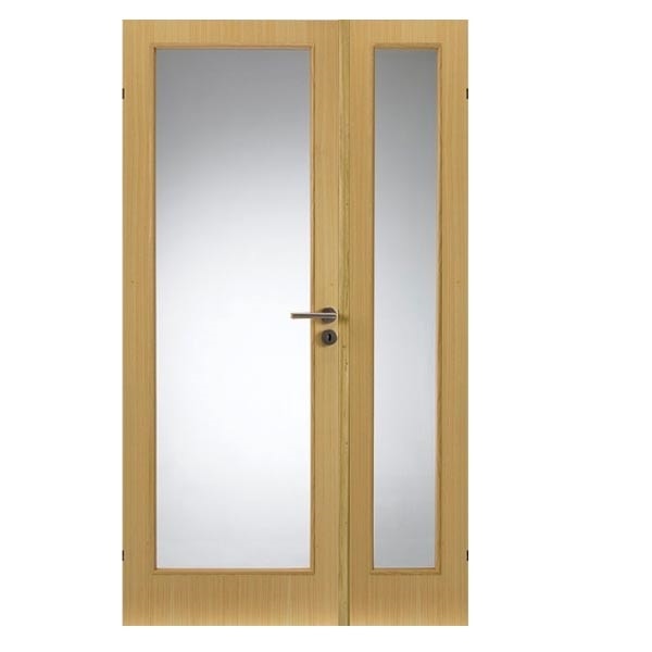Swedoor Easy nature GW1+GW1 40 mm Koto dør m. glas 72,5+39,8x200 cm (12x20,5)