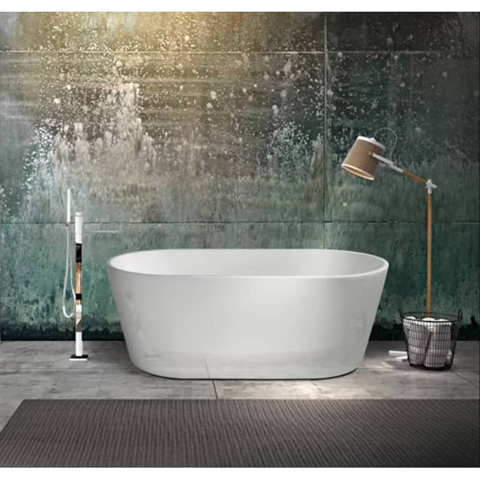 Bathlife Lugn 1600 fritstående badekar oval 160 x 80 cm