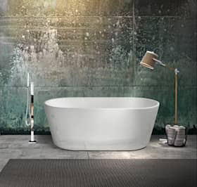 Bathlife Lugn 1600 fritstående badekar oval 160 x 80 cm