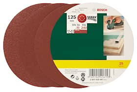 Bosch slibepapir excenter 125 mm assoteret 25 stk