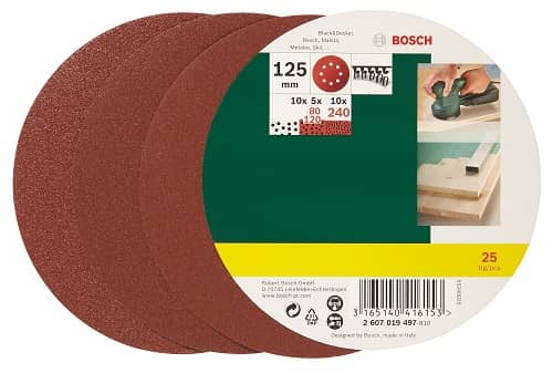 Bosch slibepapir excenter 125 mm assoteret 25 stk
