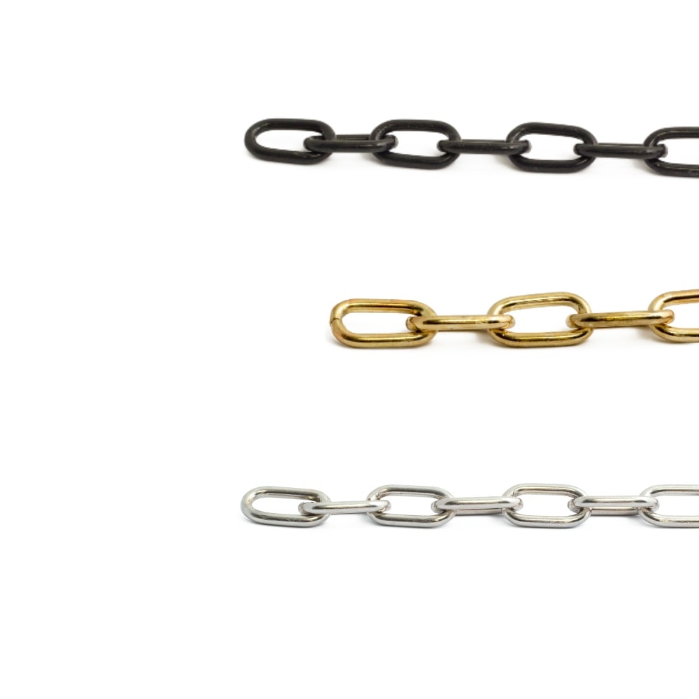 Habo ringkæde Ø2,5 mm 2 meter Messing