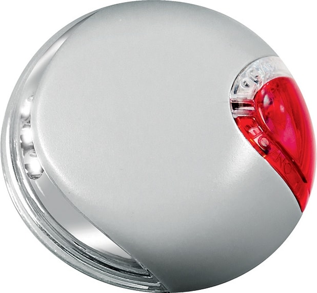 Flexi lygte i lysegrå til hundesnore str. S-L