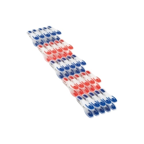 Leifheit Luksus tøjklemmer rød / blå 25 stk.