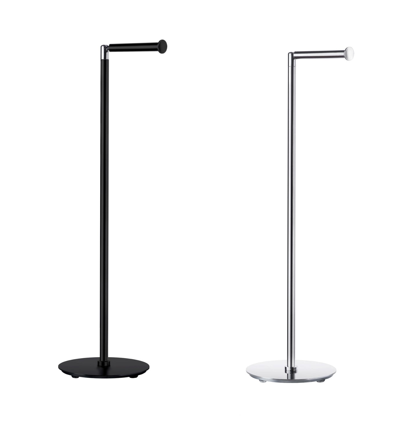 Smedbo Outline Lite toiletpapirholder/reservepapirholder sort Ø170 mm