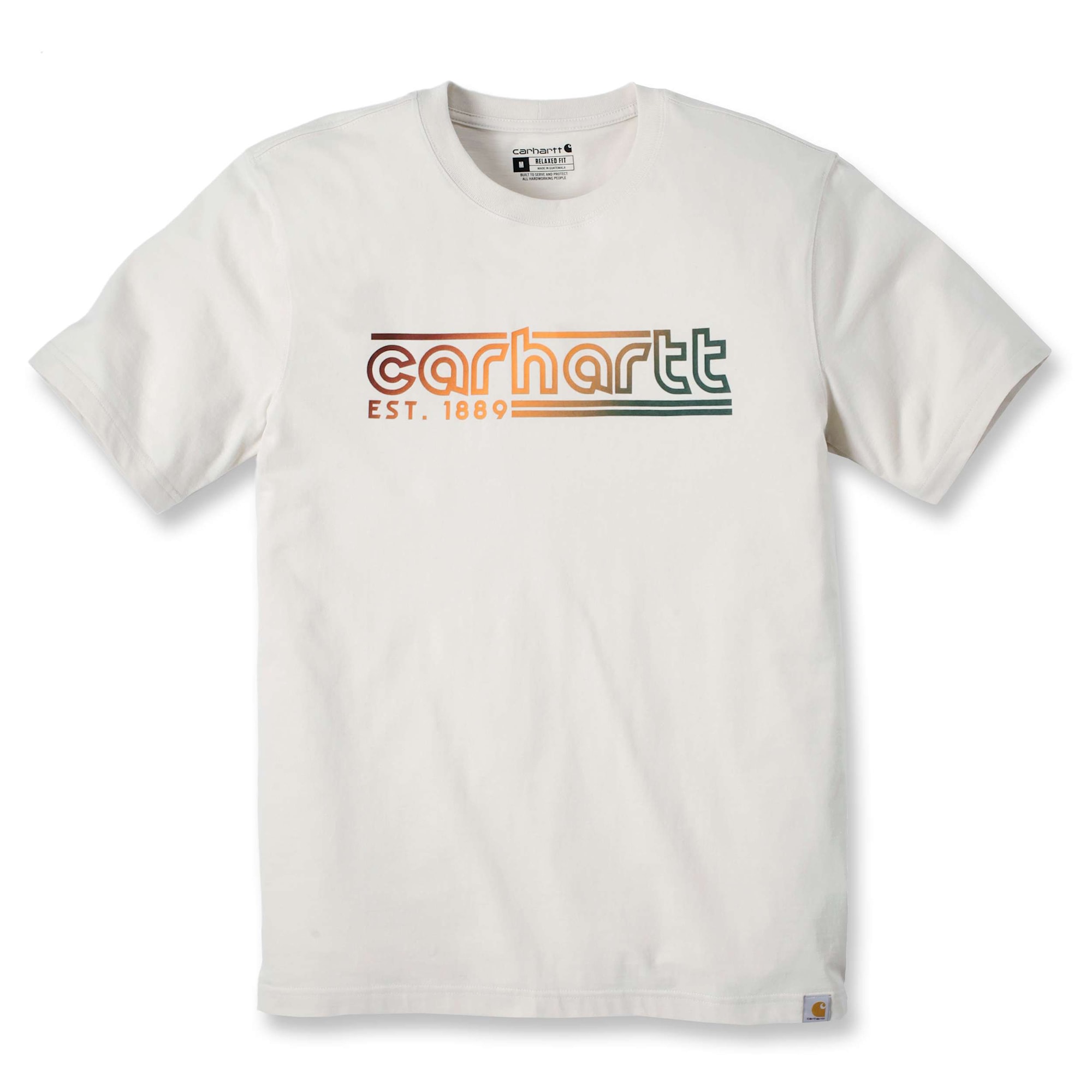 Carhartt Kortærmet logo grafisk T-shirt, Herre, Oat milk, S