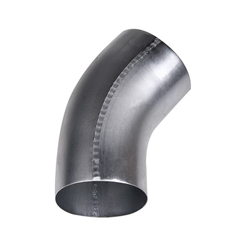 Plastmo bøjning 40 grader Ø75 mm zink