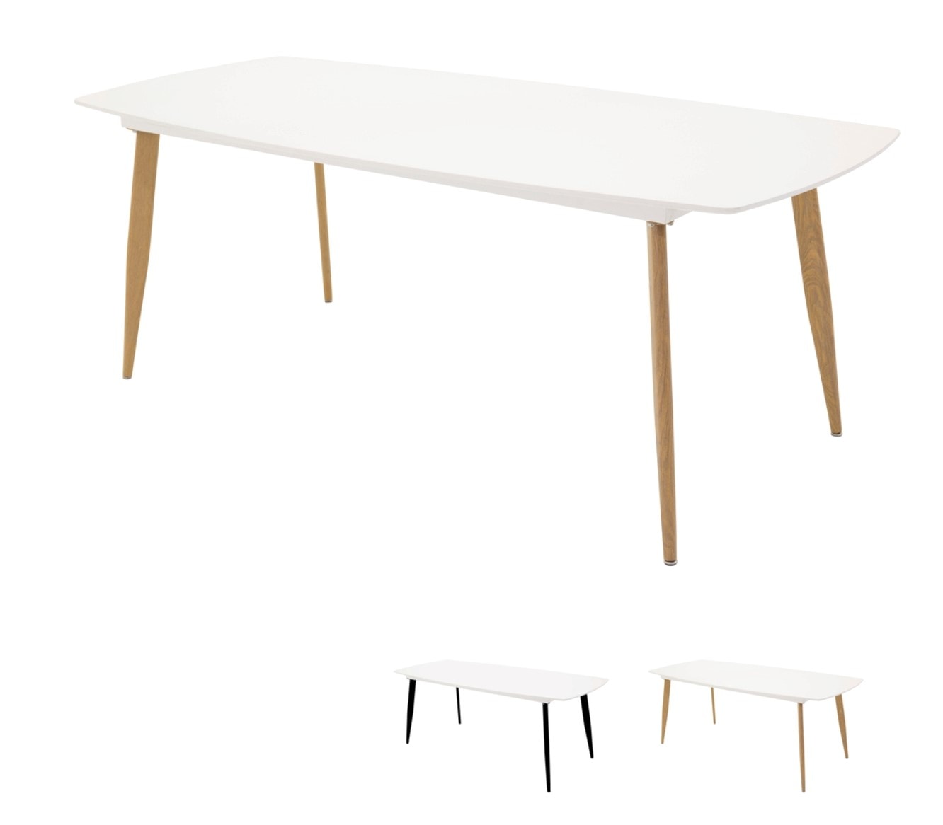 Venture Design Polar spisebord elipse 100 x 240 cm