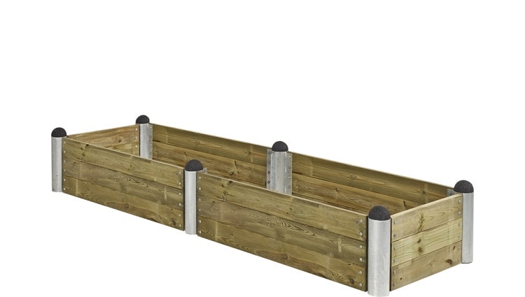 Plus Pipe 10 højbed 80 x 270 cm højde 36 cmi trykimprægneret træ