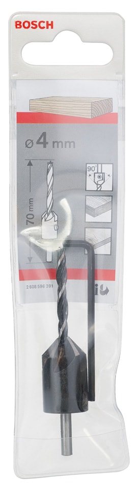 Bosch Træspiralbor med forsænker 4 mm