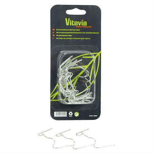 Vitavia glasclips med fjederclips 20 stk.
