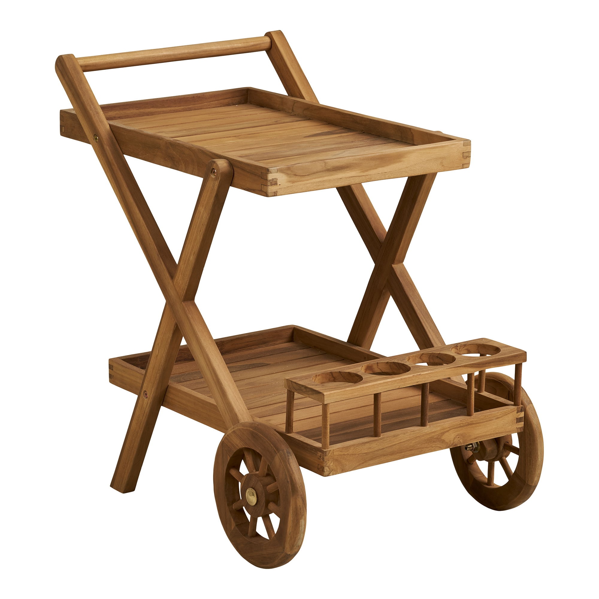 House Nordic Pasaku serveringsvogn, teak, natur, 86 x 50 x 81 cm