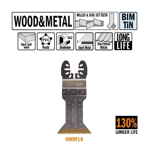 CMT Multicut BIM Tin klinge til træ og metal 45 mm Ekstra holdbar
