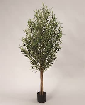 Silkeplanter kunstig oliventræ med frugt H110 cm