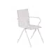 Venture Design Alina stol med armlæn hvid alu/hvid tekstil