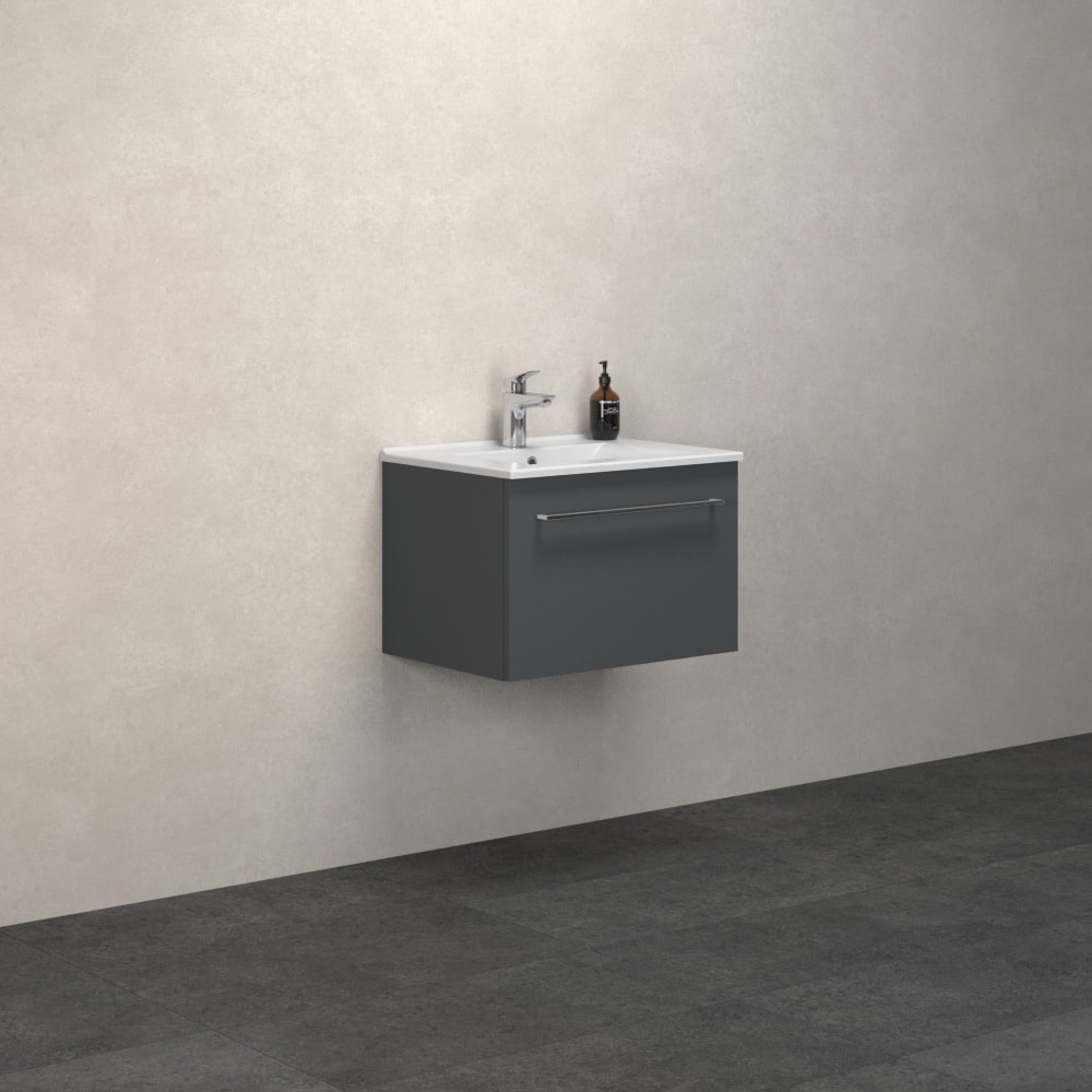 Scanbad Multo vaskeskab 121 cm varm eg Amber vask 1 skuffe