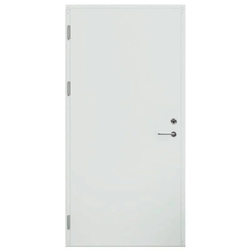 Ståldør i hvid DSA 120 mm EI2-60 branddør højre ud 119 x 209 cm (12x21)