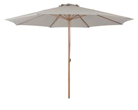 Outfit Frank parasol med snoretræk teak/beige Ø3,5 m
