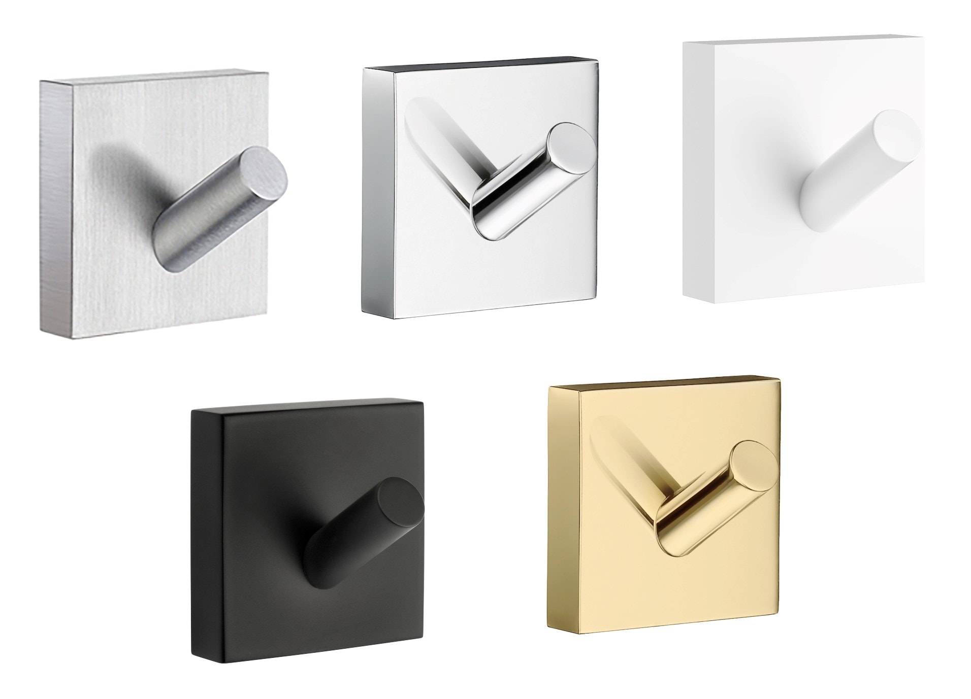 Smedbo House håndklædekrog børstet krom 45 x 45 mm