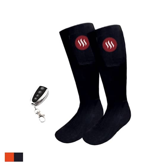 Glovii sokker med varme sort og fjernbetjening