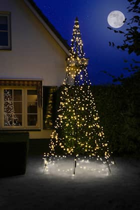 Fairybell 640 LED Warm White juletræsbelysning på spyd 400 cm