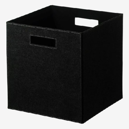 Cinas hyldeboks i melange papirfiber 31,5 x 31,5 x 32 cm