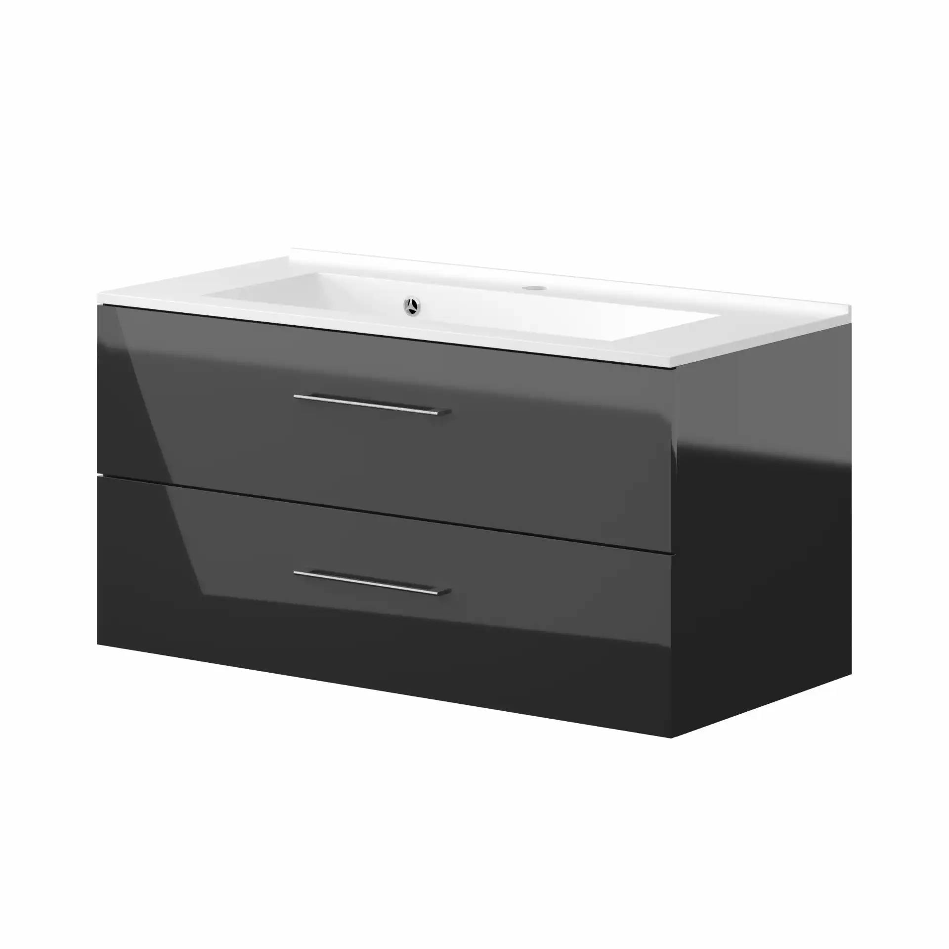 Nortiq Bakkedahl underskab i højglans sort 100 cm