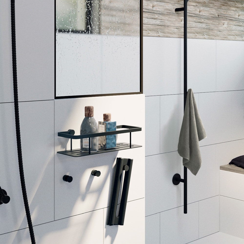 Smedbo Sideline brusekurv 250x103x60 mm miljo sort