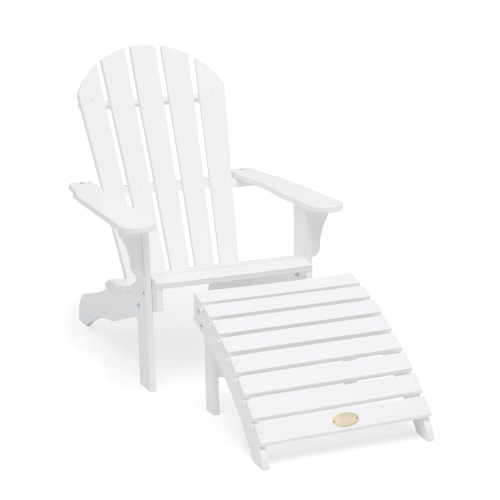 Hillerstorp Tennessee dækstol med skammel i hvid