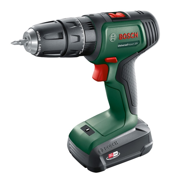 Bosch DIY Akkuslagboremaskine 18V 2X1,5Ah M/210Ac