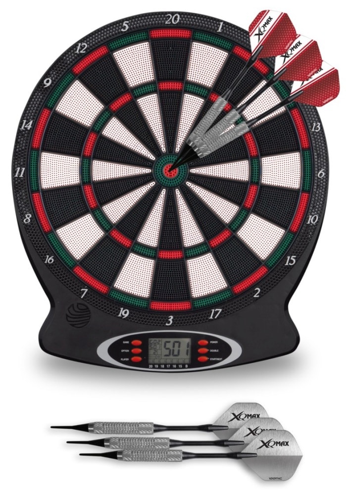 XQ Max elektronisk dartssæt med dartskive og 6 dartpile 1-8 spillere
