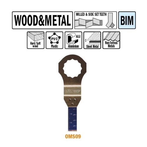 CMT Multicut Supercut BIM klinge til træ og metal 10 mm Ekstra holdbar 5 stk.