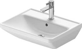 Duravit D-Neo håndvask med overløb til væg hvid højgl. 1 hanehul 550x165x440 mm