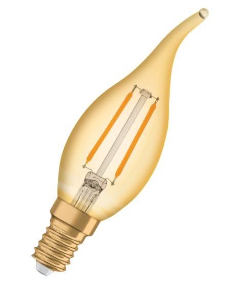 Osram Ledvance Vintage 1906 LED pære 12W kerte E14 120 lumen