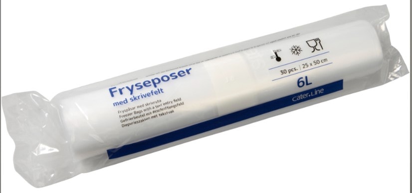 Cater-Line frysepose 15L klar LDPE/virgin 40 x 60 cm 1 rulle