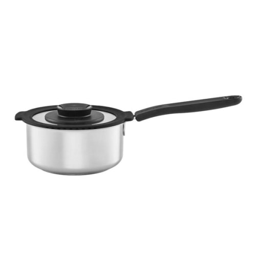 Fiskars Functional Form kasserolle i rustfrit stål med låg 1,5 liter - Gryder og pander, Køkkengrej